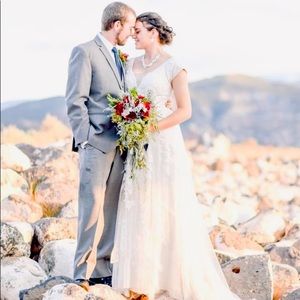 Beautiful custom beaded wedding dress